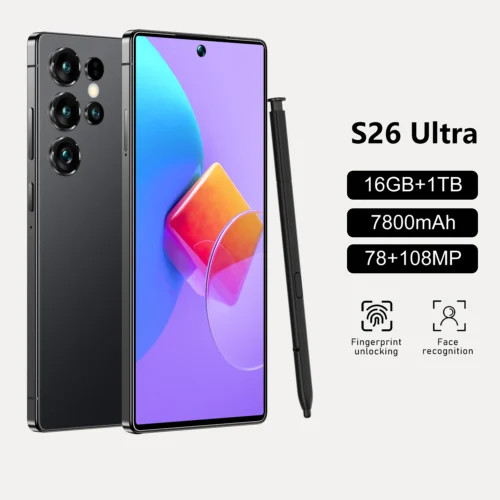Best Selling Cellphones S26 16+1TB 48+108MP Global 5G Smartphone 7.3Inch Screen Cellphones for S26 ultra Smart Phone