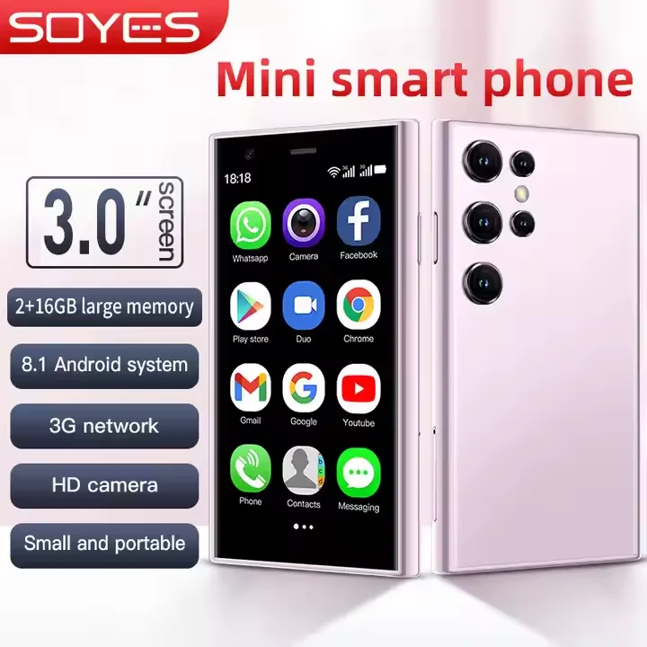 SOYES S23 Pro Mini Smart Mobile Phone 3.0 Inch Android 8.1 Smartphone 2GB RAM+16GB ROM Dual SIM 3G Cellphones