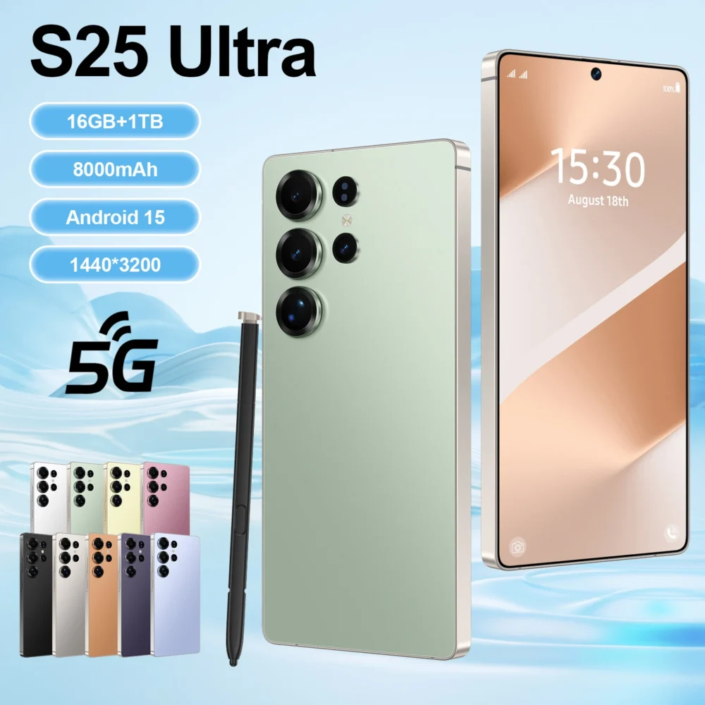 Original Phones S25 ultra Smartphones for S25 ultra 16GB+1TB 5G Dual SIM Cellphone Mobile Phone S25 ultra 5g Smartphone