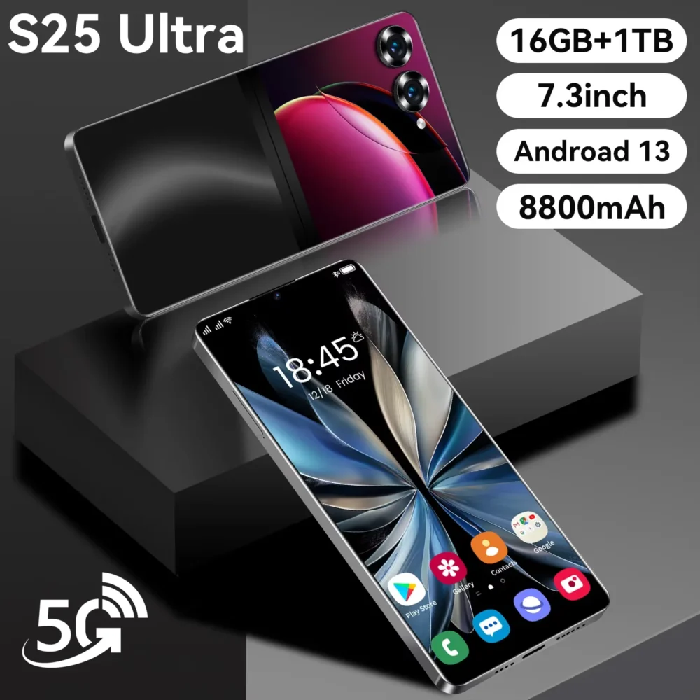Hot Selling S25 Ultra High Quality Unlocked Smartphone Dual SIM 5G S25 Ultra Cell Phones 16GB+1TB S25Ultra Gaming Mobilephone