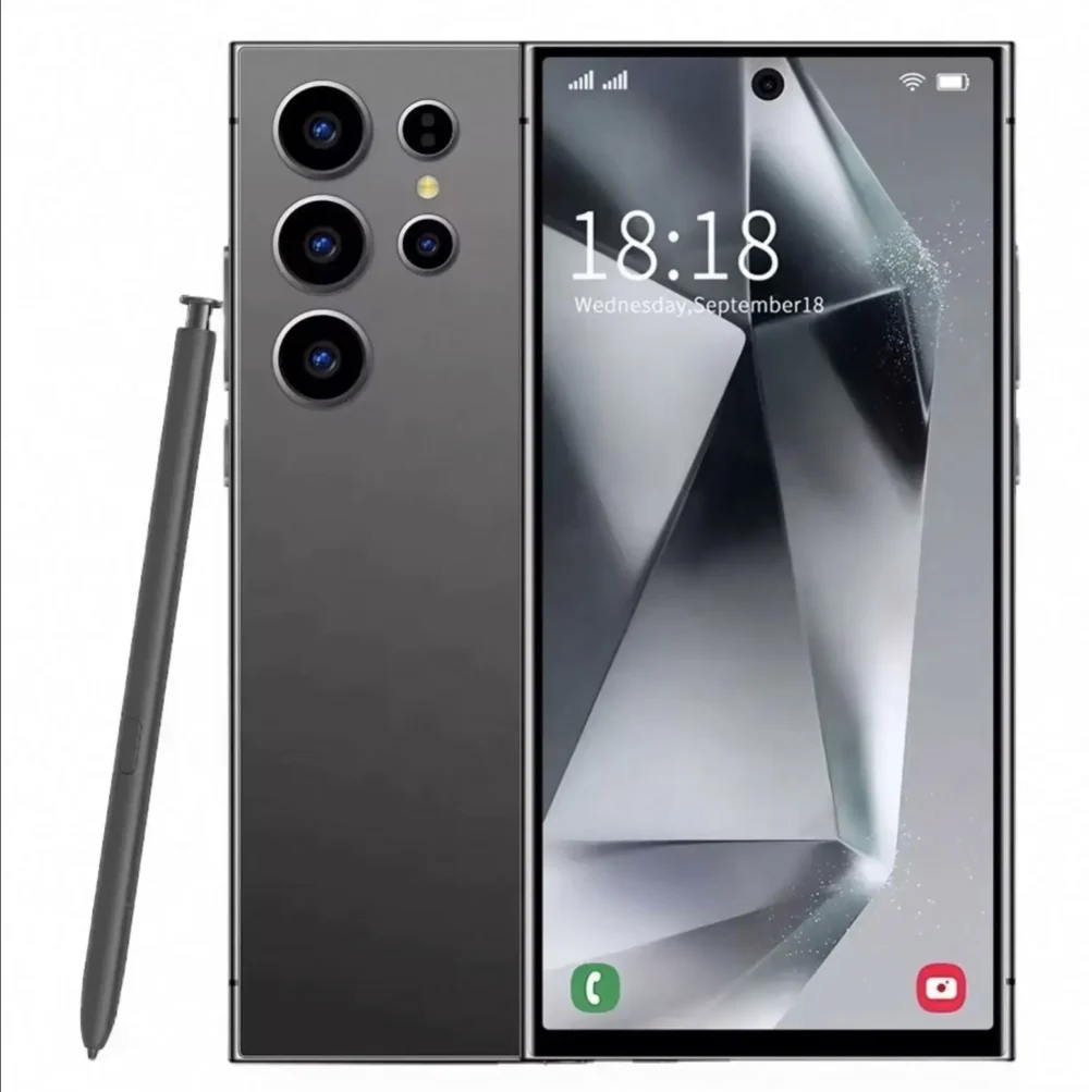 Cheap 5g Smartphone S24 Ultra 7.3 Inch Full Screen 16+1TB Android Mobile Phones With Face Id Original Unlocked Cell Phones L ram