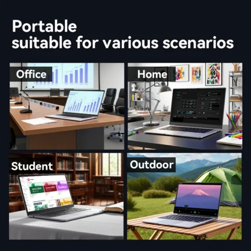 Cheapest Portable 14 Inch Intel Celeron N4000 Laptop with SSD  TN Panel PC for Students Business Win 11 Yoga Laptops Computer