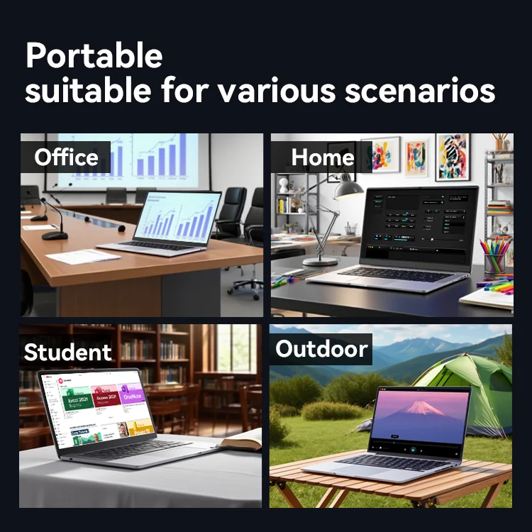 Cheapest Portable 14 Inch Intel Celeron N4000 Laptop with SSD  TN Panel PC for Students Business Win 11 Yoga Laptops Computer