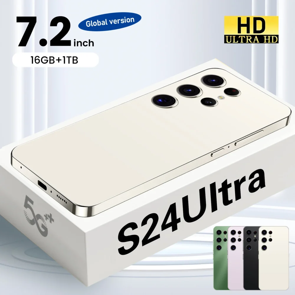 Good Selling S24 Ultra 12+256GB/512GB Sam Sun Original  Smartphone HD Screen LTE Unlocked Cell Mobile Phones Cheap Price