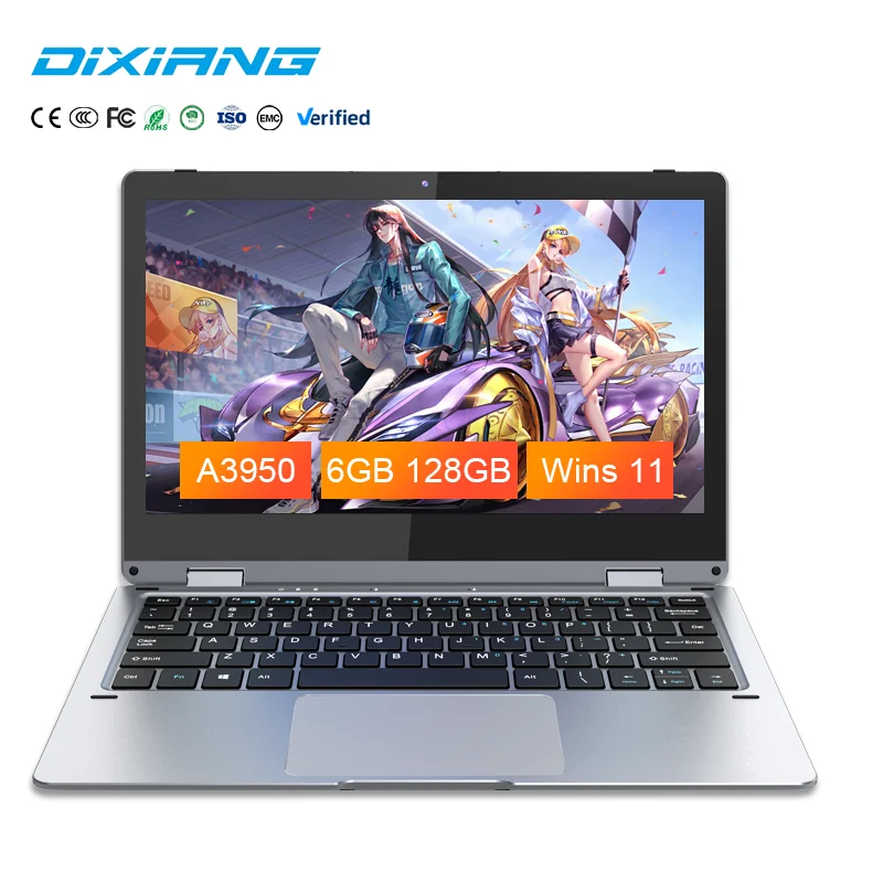 Laptop Brand New 11.6inch A3950 Yoga Ram 6GB 256GB SSD Laptop Oem Business Touch Laptops Factory