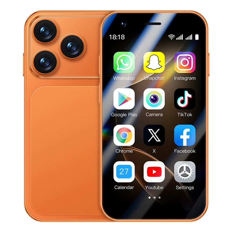 A17 Mini Smartphone 3.0'' HD Screen 4+64GB 3G/4G LTE Dual SIM Cellphone Android Mini Mobile Phones