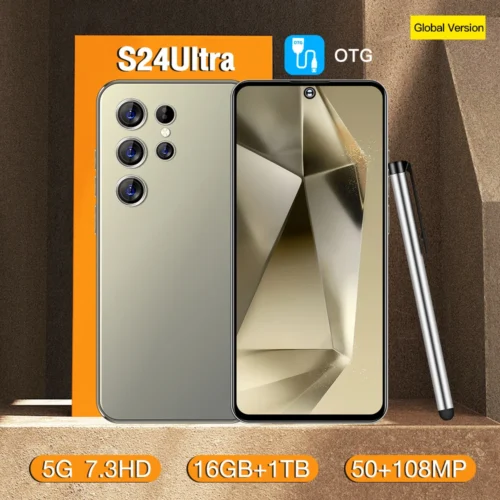 Original S24 Ultra Smartphones 16GB+1TB 5G Dual SIM Mobile Phone with HD LCD 65W Low Price LTE Cellular