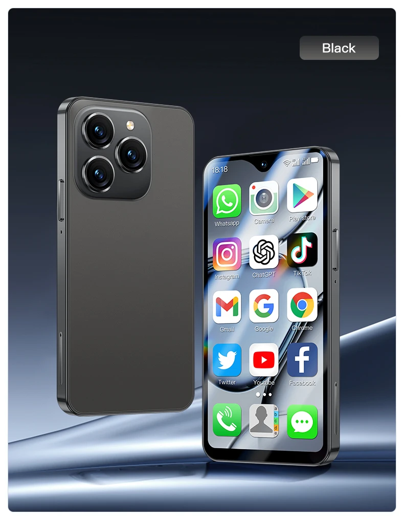 SOYES XS18 Pro Max Mini Smartphone 2GB RAM+16GB ROM 4G Network Full Band 2750mAh Mobile Phones Play Store Small Phone