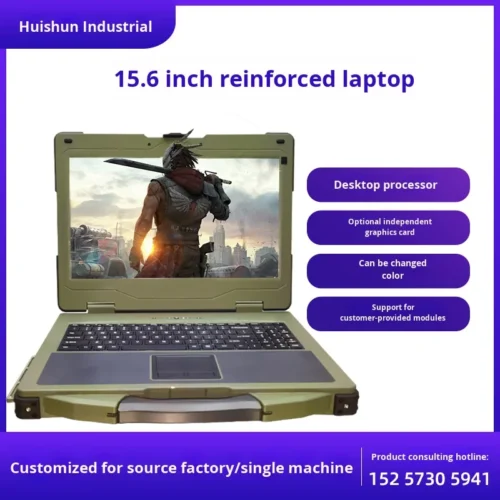 15.6inch New Dual Screen Industrial Rugged Notebook Portable Wide Temperature Outdoor Workstation Intel I5 Business Laptops