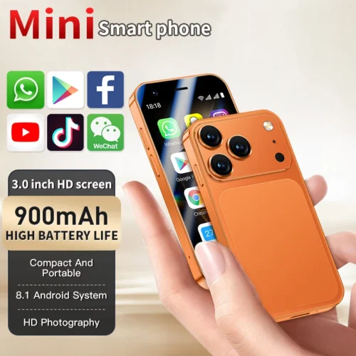A17 Mini Smartphone 3.0'' HD Screen 4+64GB 3G/4G LTE Dual SIM Cellphone Android Mini Mobile Phones
