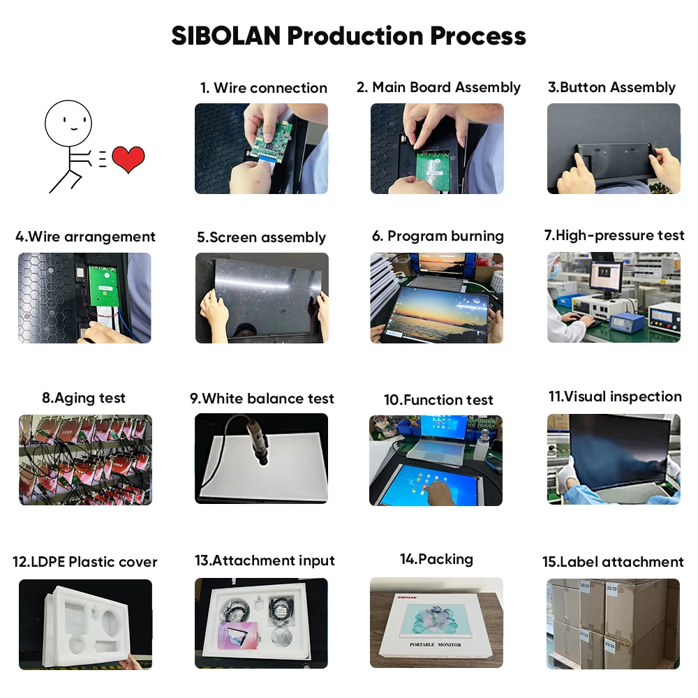 Custom 1080P Portable Monitor 23.8 Inch 100Hz Ultra Slim for Laptop Bulk Orders Private Label Manufacturer Laptop Monitor