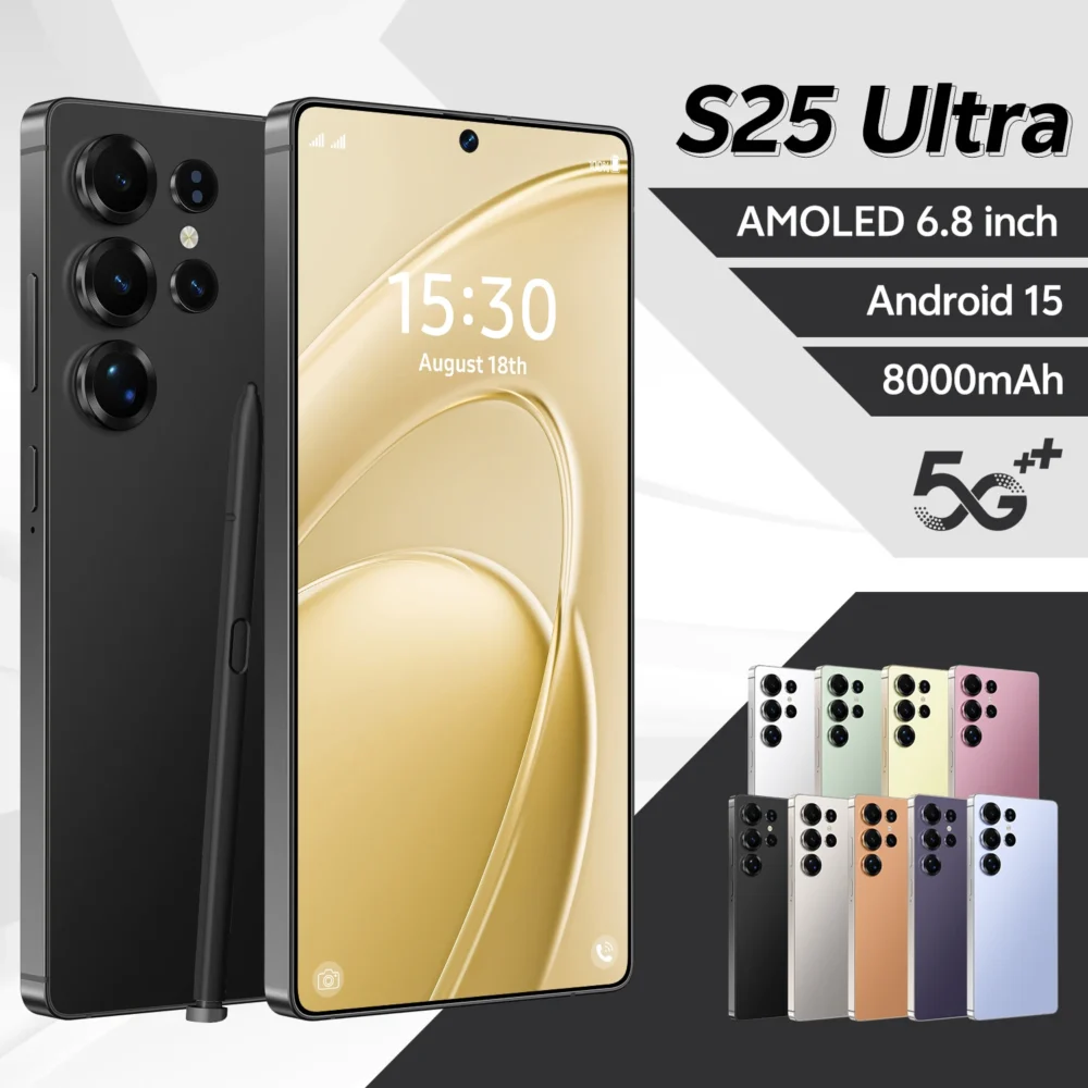 Original Phones S25 ultra Smartphones for S25 ultra 16GB+1TB 5G Dual SIM Cellphone Mobile Phone S25 ultra 5g Smartphone