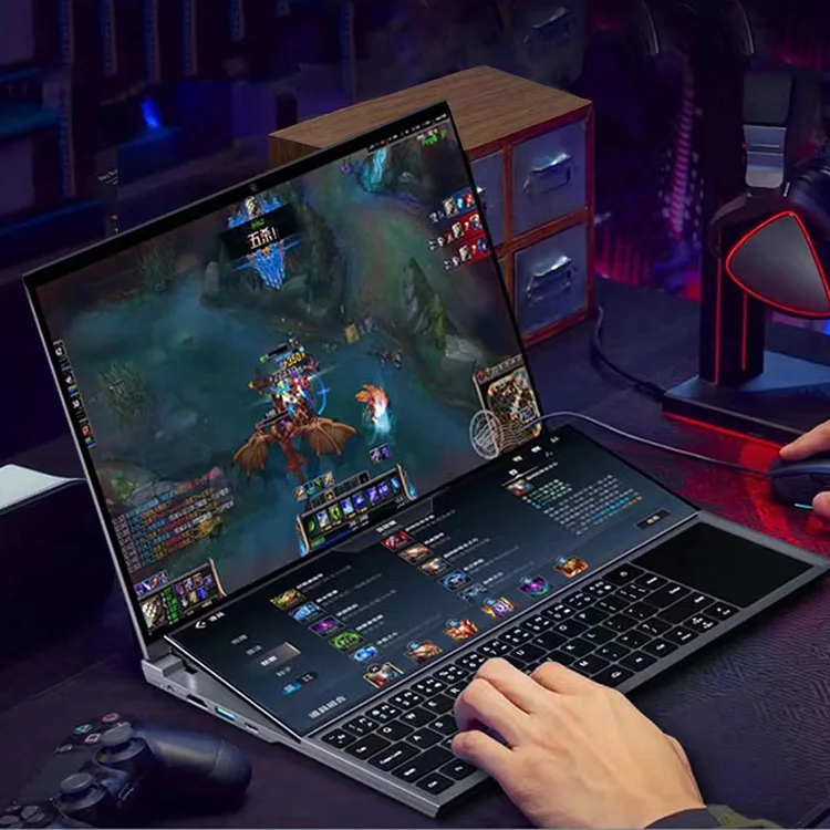 2025 Brand New Gaming Laptop Dual-Monitor I7 Laptop 16 Inch Touch Screen 64GB RAM 4TB SSD Intel Core I7-9750H Laptops
