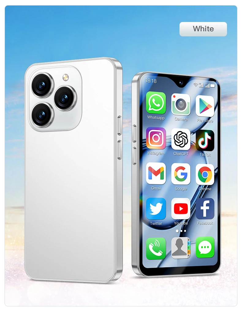 SOYES XS18 Pro Max Mini Smartphone 2GB RAM+16GB ROM 4G Network Full Band 2750mAh Mobile Phones Play Store Small Phone