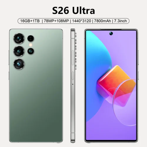 Best Selling Cellphones S26 16+1TB 48+108MP Global 5G Smartphone 7.3Inch Screen Cellphones for S26 ultra Smart Phone
