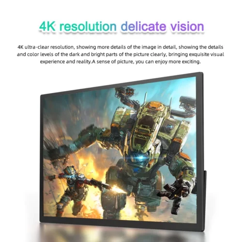 EIMIO 18.5 Inch 1080p Full HD H-IPS LCD Portable Monitor with Type-C Interface Anti-Blue Light Built-in Speaker for PC & Phone