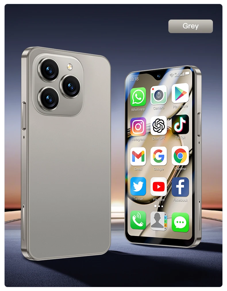 SOYES XS18 Pro Max Mini Smartphone 2GB RAM+16GB ROM 4G Network Full Band 2750mAh Mobile Phones Play Store Small Phone