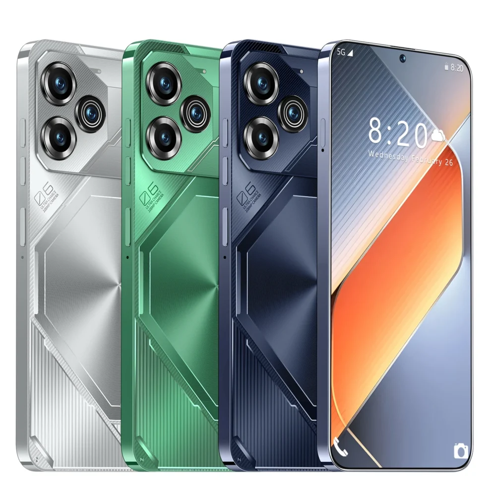 Smartphone Mobiles Android 8.1 Cell Phone l High Quality POVA6Pro 5G Mobile Phones made in china