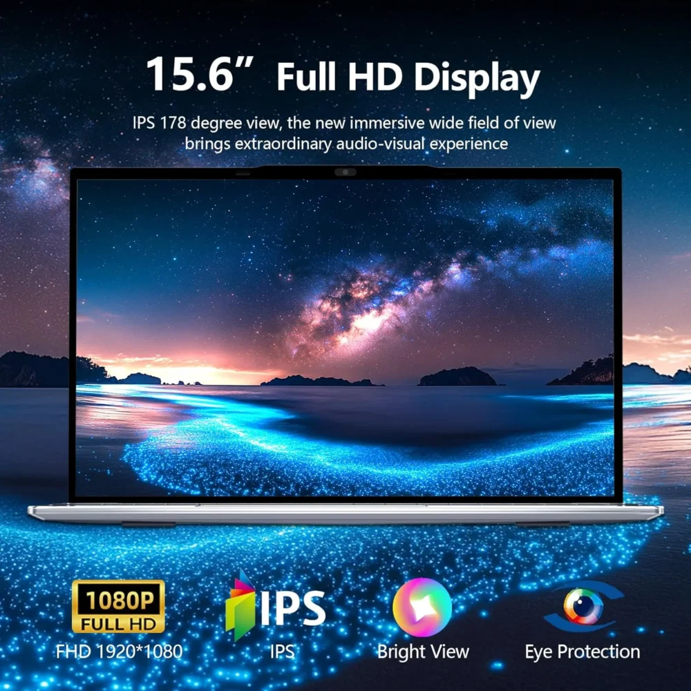 15.6" Windows 11 Laptop Computer Intel Core i9 9900 16GB RAM 1TB SSD Laptops Office Computer PC Fingerprint Unlock Notebook
