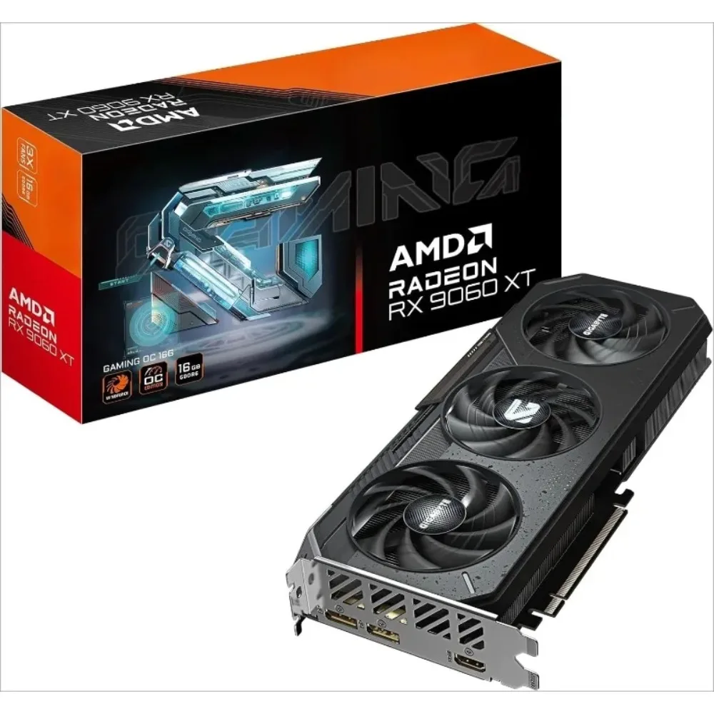 Radeon RX 9060 XT Gaming OC 16G Graphics Card, PCIe 5.0, 16GB GDDR6, GV-R9060XTGAMING OC-16GD Video Card
