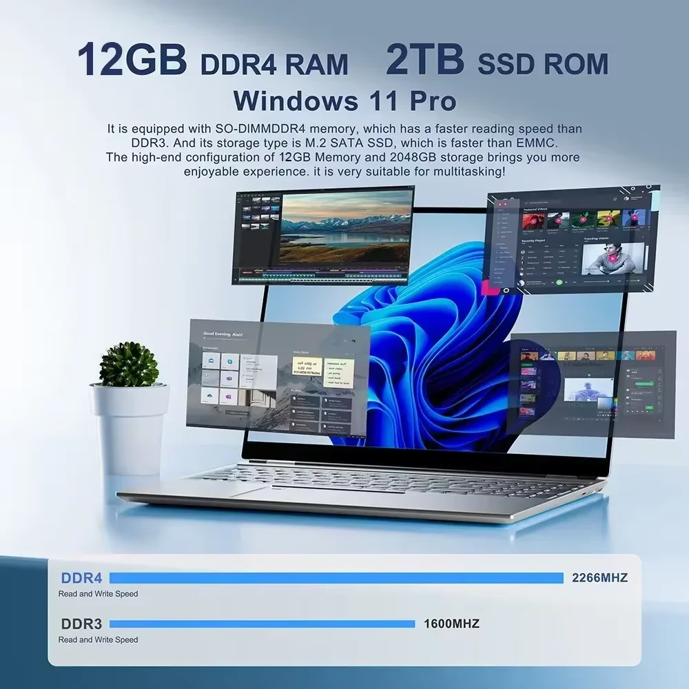 Windows 11 Pro Office Laptops Intel Core i7 9850H 16GB RAM 1TB SSD Gamer Study notebook Computer PC