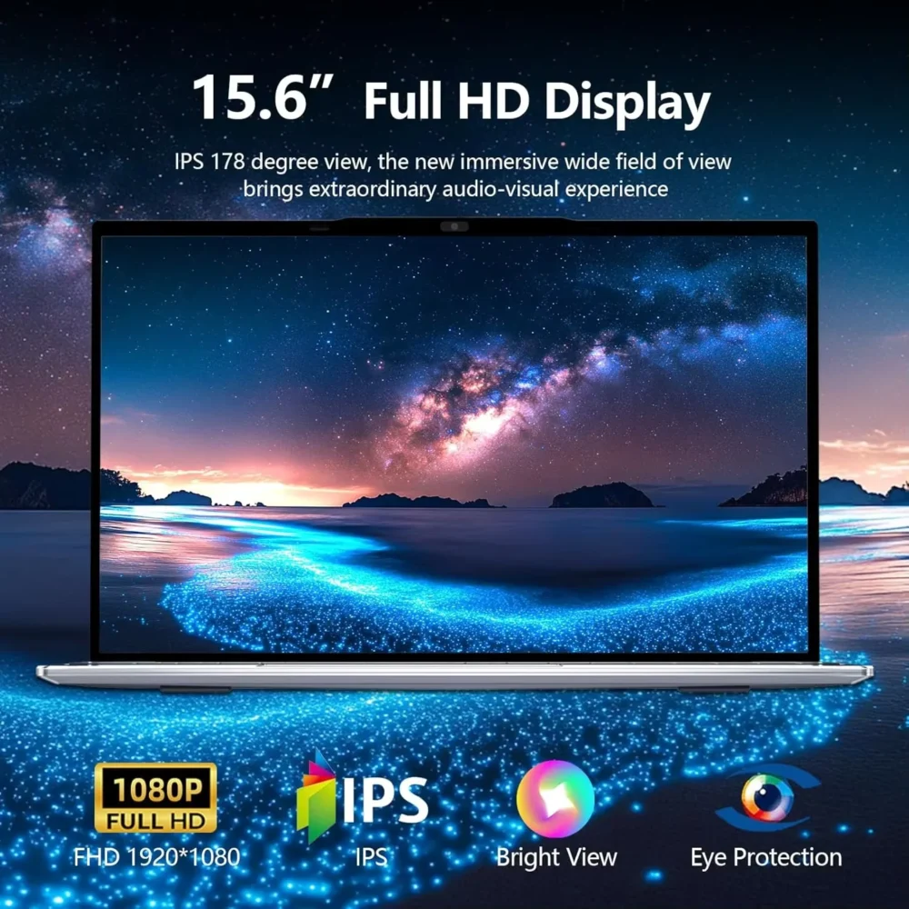 2026 Brand New Intel i9-9900 15.6 Inch Backlit Fingerprint Unlock Laptop Windows 11 Office Study NoteBook Gaming Computer PC