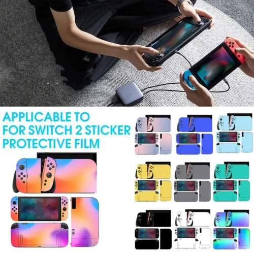 For Switch 2 Body Stickers, Game Console Color Stickers, Full-coverage Sticker Protective Film, Scratch-resistant.