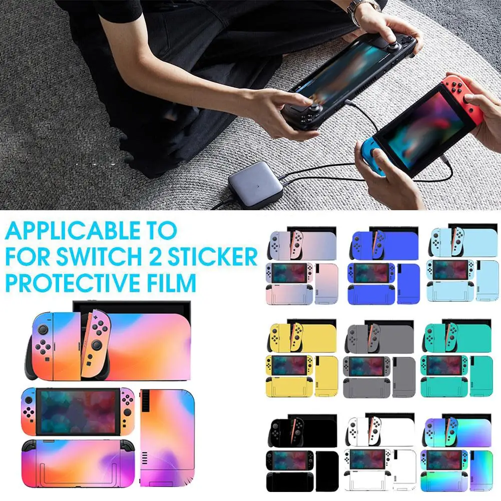 For Switch 2 Body Stickers, Game Console Color Stickers, Full-coverage Sticker Protective Film, Scratch-resistant.