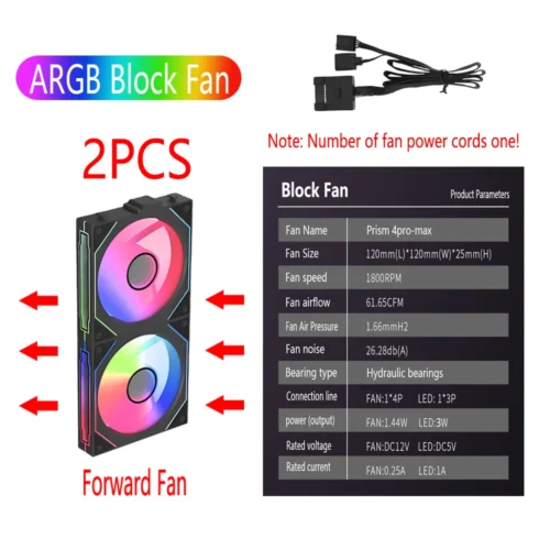 Magic Building Block chassis fan computer cooling fan modular wireless fan 120mm shell cooling fan ARGB ventiladores para pc