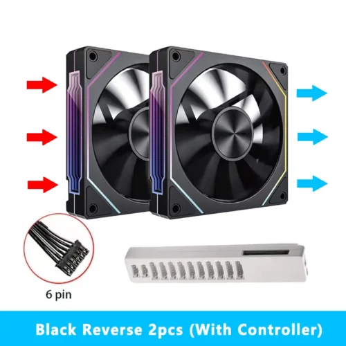Prism 5 PRO 120mm Fan 6pin RGB Pc Case Ventiladores Computer Chassis Fan Water Cooler PC Gamer Cooling Kit Fan Ventilador