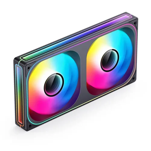 JONSBO ZB-120/240/360 PC Case Fan 120mm 5V ARGB Conjoined Structure Cold Exhaust Fan Kits Forward/Reverse