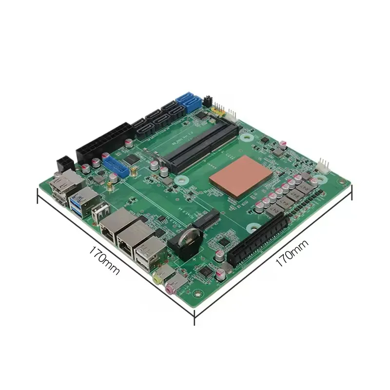 Topton AMD Ryzen 7 5800H 5825U 8-Bay NAS Firewall Motherboard 2*NVMe 8*SATA 2*2.5G LAN 2*DDR4 1*8XPCIE3.0 Gaming ITX Mainboard