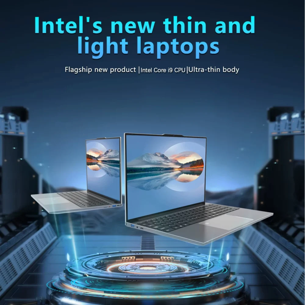 Windows 11 Pro 15.6" Ultra Slim Laptop intel Core i9-9900U 16GB RAM 1/2TB SSD Fingerprint Unlock Office game Backlight Laptop