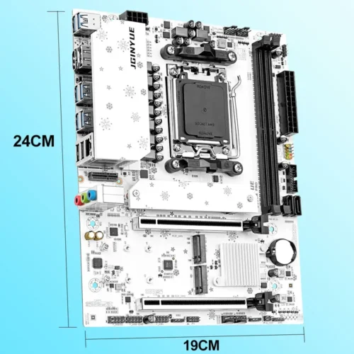 JGINYUE B850M Pro Motherboard Set With AMD Ryzen 7 7800X3D CPU And 2*16GB DDR5 6000MHz Memory Support M.2 NVME SATA 3.0 ARGB