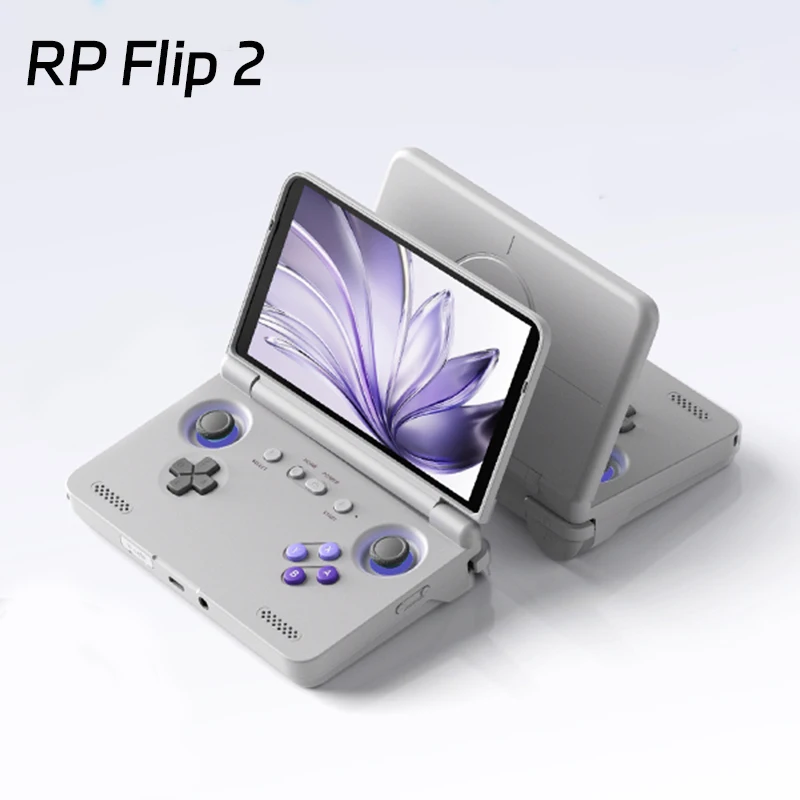 Retroid Pocket Flip2 SD865 5.5”1080p OLED WIFI6 Android Handheld Portable Gaming Console With Hall Rockers Folding Game