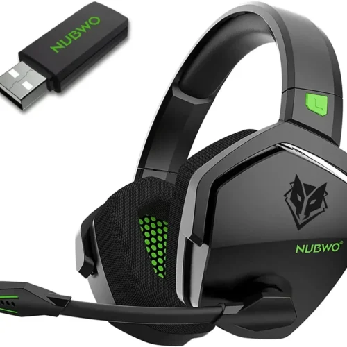 NUBWO G06 2.4G Dual Wireless Gaming Headset 5ms Low Latency 7.1 Surround ENC Mic For PC PS4 PS5 Gaming Bluetooth Headphones