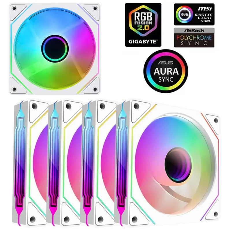 Prism 4 PRO ARGB Fan PC 120mm Computer Case Fan 4pin CPU Cooling Fans 3pin5v RGB