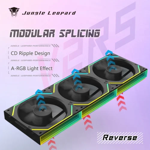 Jungle Leopard Interstellar V2RS 120mm ARGB Modular Wireless Splicing Infinite Mirror Ventilador Fans