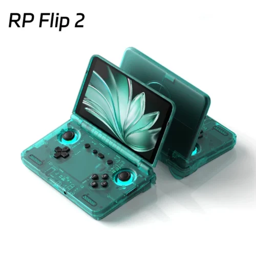 Retroid Pocket Flip2 SD865 5.5”1080p OLED WIFI6 Android Handheld Portable Gaming Console With Hall Rockers Folding Game