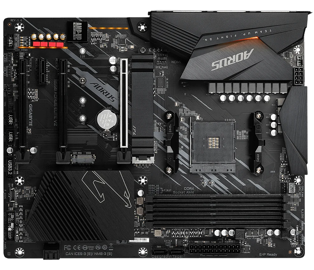 GIGABYTE B550 AORUS ELITE V2 AM4 motherboard ram ddr4 AMD B550 CPU compatible Ryzen 5 5600X/5500 7 5800X3D 7 5800X 9 5950X ATX