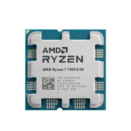 AMD Ryzen 7 7800X3D 8-Core 16-Thread 4.2GHz DDR5 Socket AM5 R7 7800X3D L3=96M Processor 5NM 120W No Fan