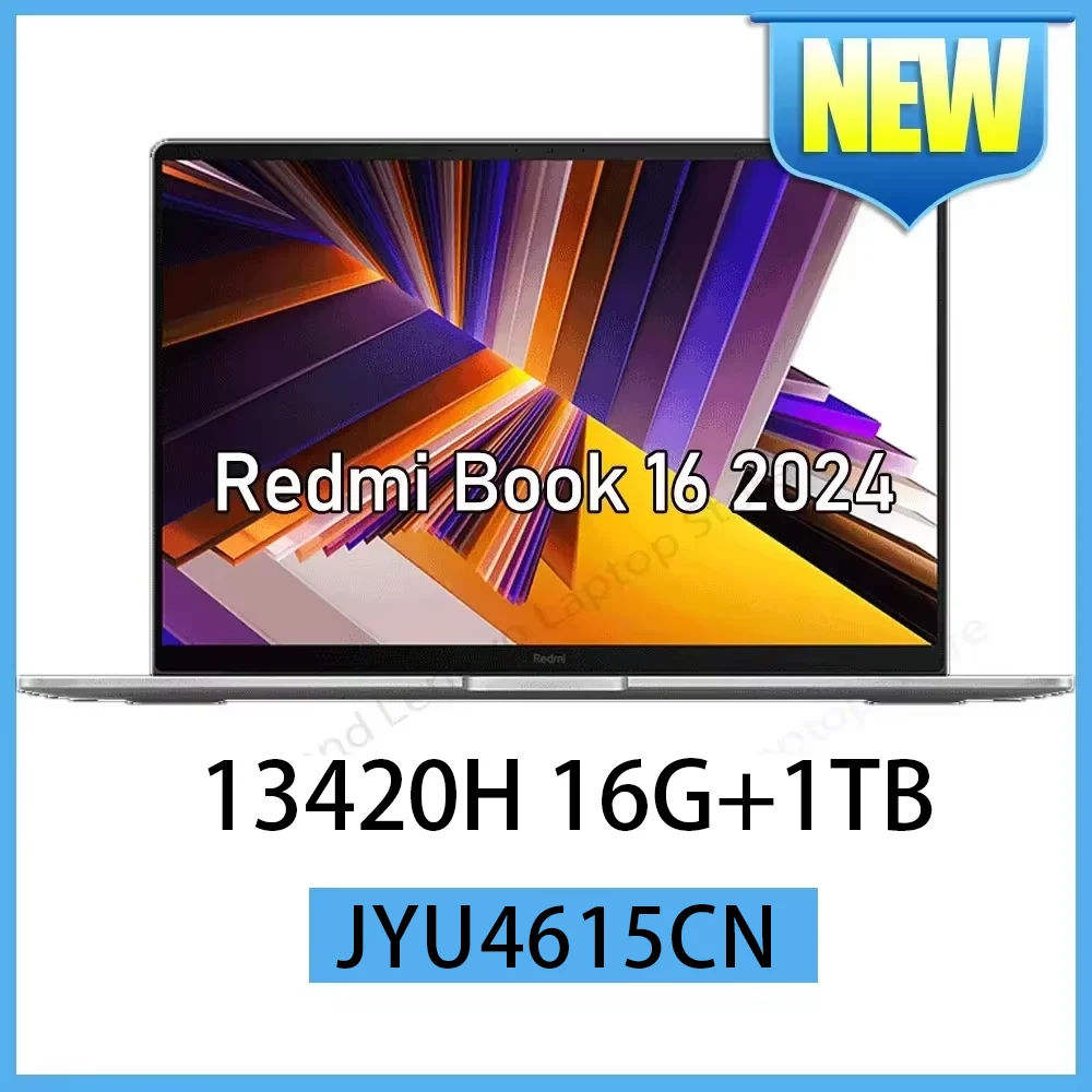 【Moscow Warehouse】Xiaomi RedmiBook 16 2024 New i5-13420H/13500H/12450H 16G 512G 16inch Screen JYU4577CN/JYU4585CN/JYU4614CN