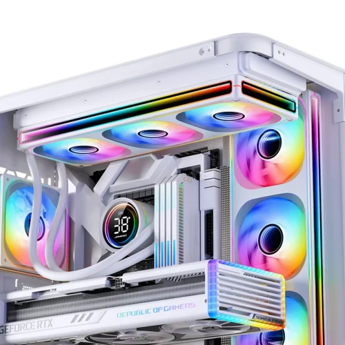 JONSBO ZB-120/240/360 PC Case Fan 120mm 5V ARGB Conjoined Structure Cold Exhaust Fan Kits Forward/Reverse