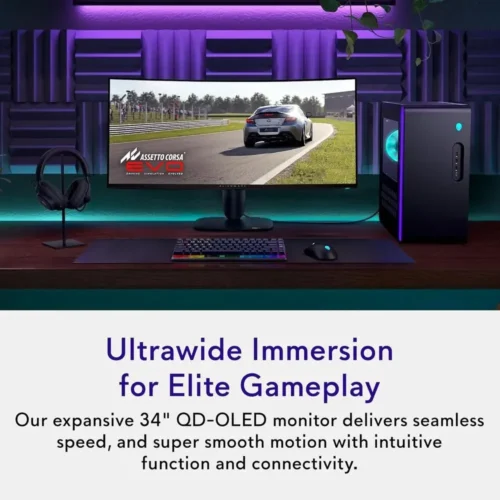 34.2 WQHD Curved Gaming Monitor - 240Hz, 1800R, HDR400, AMD FreeSync Premium Pro, VESA AdaptiveSync