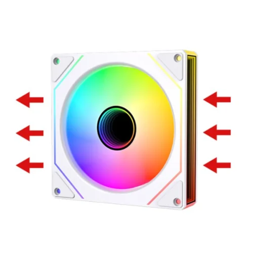 Prism 7 Pro Fan 120 mm Single Pack ARGB Fan Infinity Mirror Daisy Chain Design ﻿