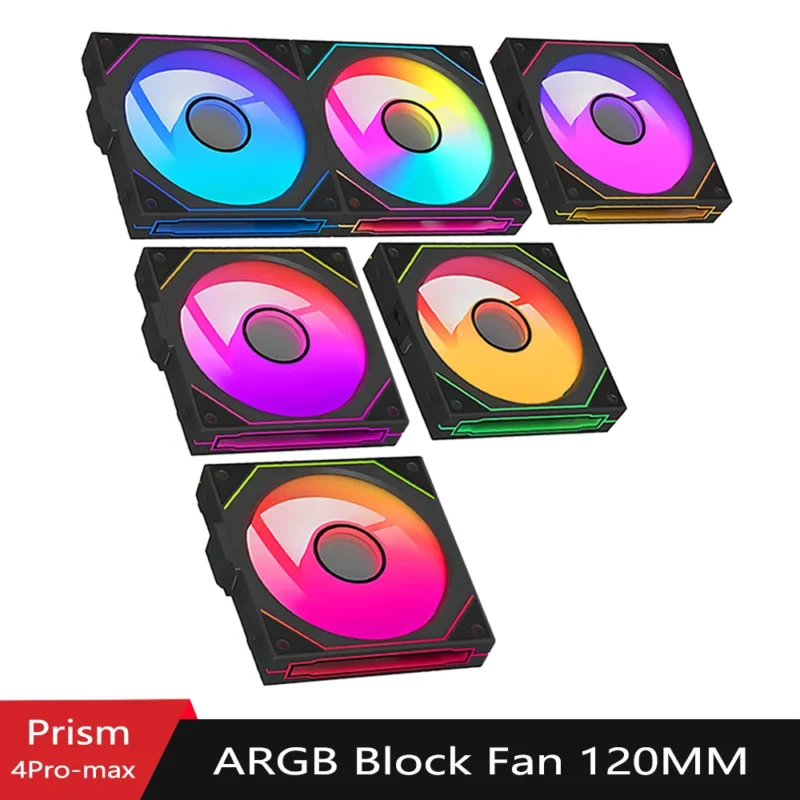 Magic Building Block chassis fan computer cooling fan modular wireless fan 120mm shell cooling fan ARGB ventiladores para pc
