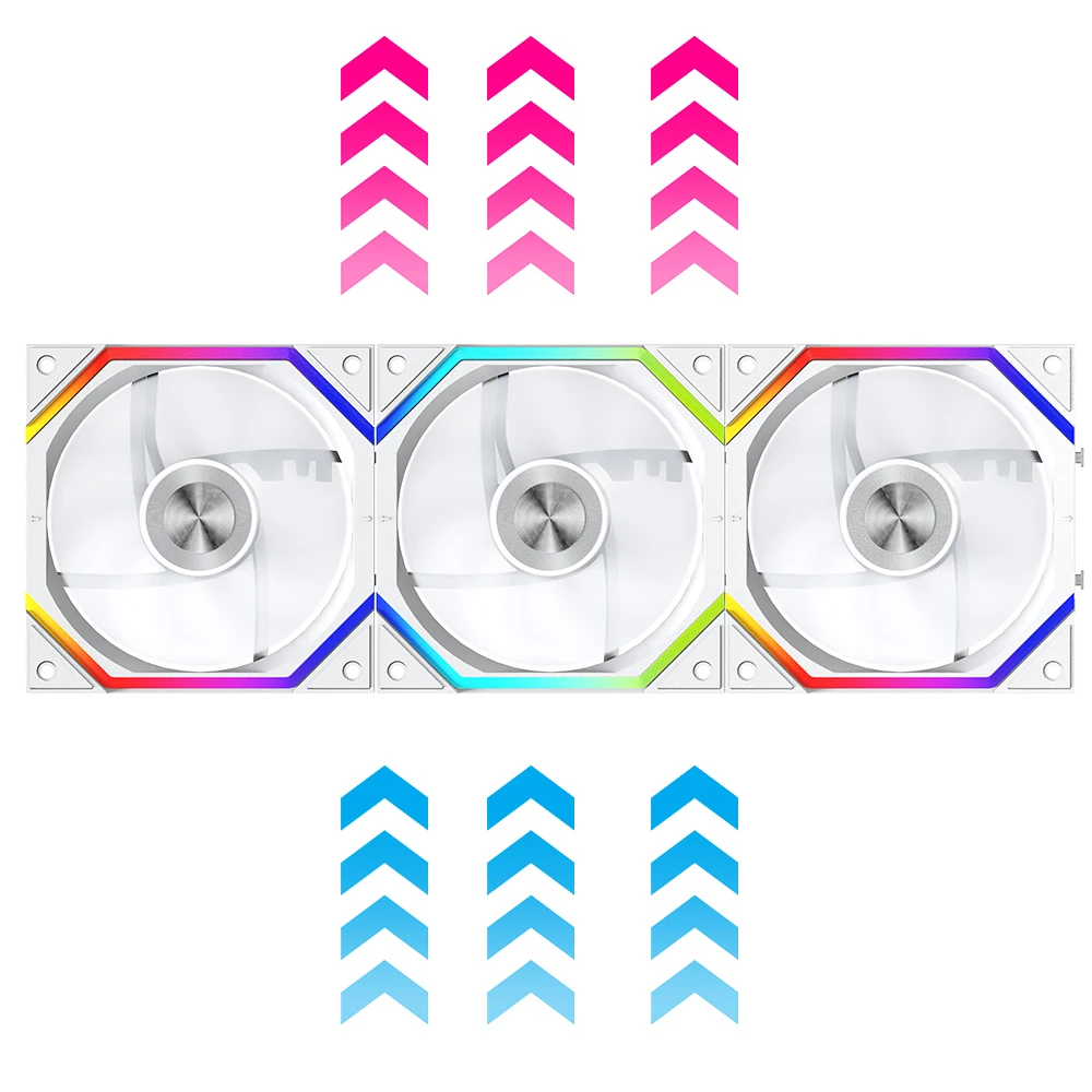 120mm ARGB Fan Infinity Mirror Design 5V 3PIN Aura Sync 4PIN PWM 800-2000RPM Cooler Fan Jungle Leopard Galaxy Prism XH