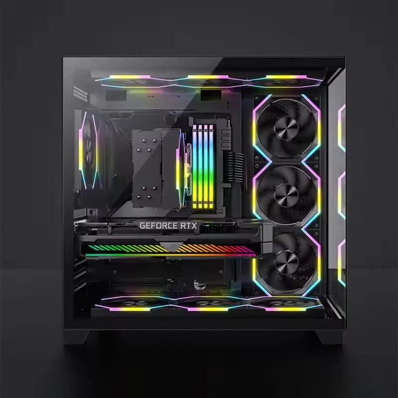 ICE Whale IW-12 Computer PC Case Fan 120mm ARGB 4Pin PWM Cooling Fan Motherboard Sync 61.5CFM/2000RPM CPU Cooler Ventilator