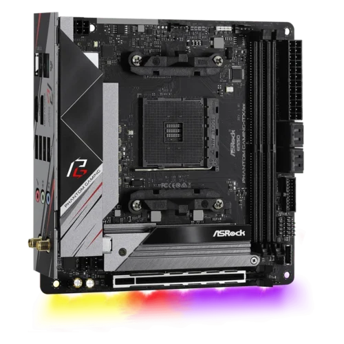 B550 Motherboard AM4 ASROCK B550 PHANTOM GAMING-ITX/AX Support CPU Ryzen 5 5600X 5600 7 5800X 9 5900X DDR4 M.2 Mini-ITXplaca mãe