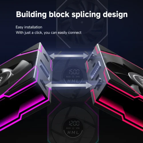 Jungle Leopard Interstellar V4 Digital Display Speed Control Infinite Mirror With Screen Ventilador UNI Fan